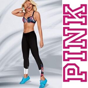 Victoria's Secret PINK | Tropical Ultimate Mesh Yoga Leggings | Size Small